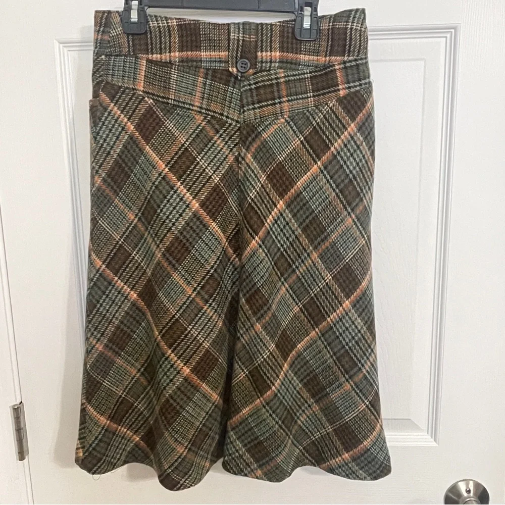 H&M Sparkle Plaid A-line Skirt Midi size 4